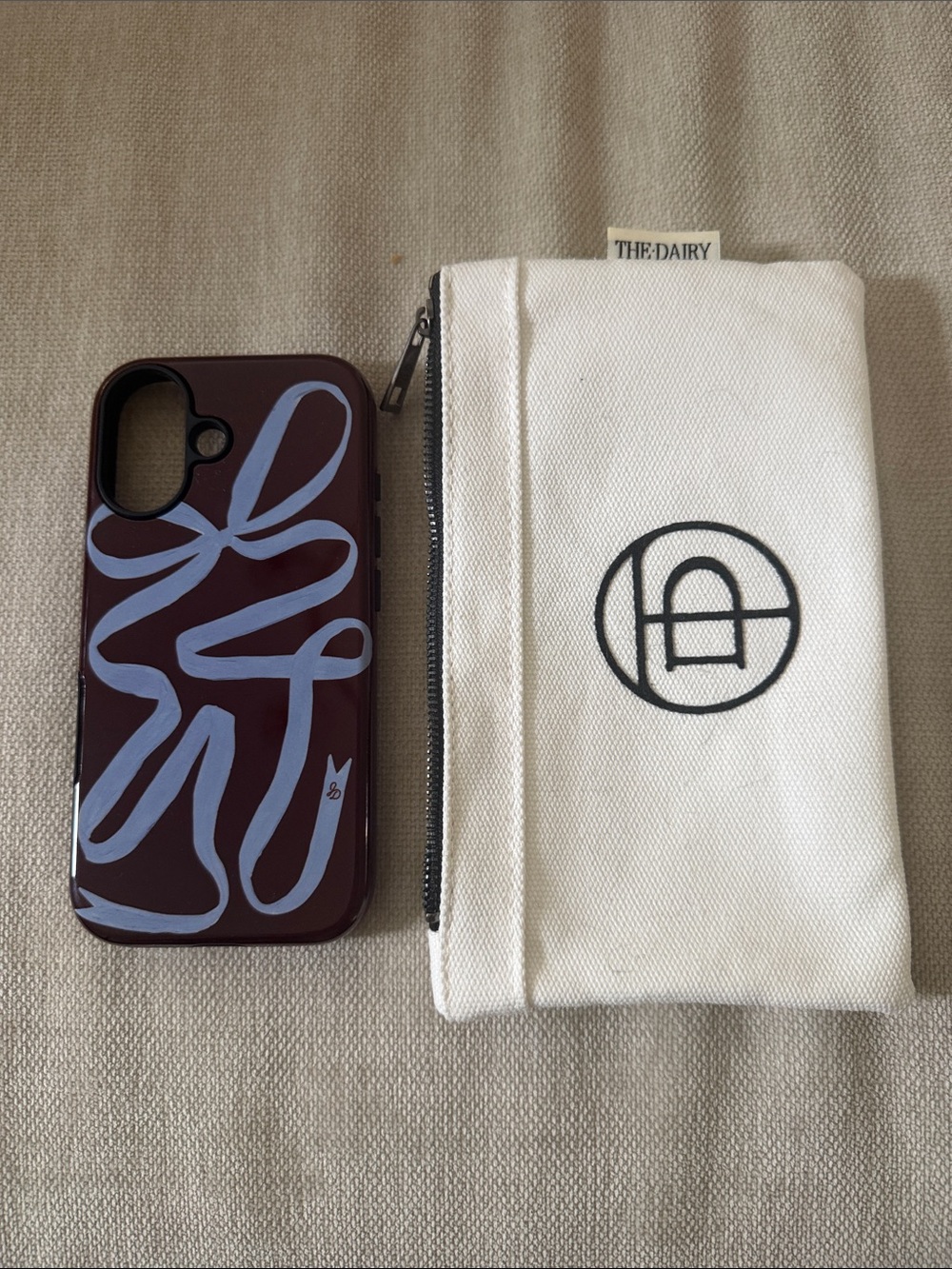 The Diary “Mocha Ribbon'' iPhone 17 case by Jasmine Dowling NEW